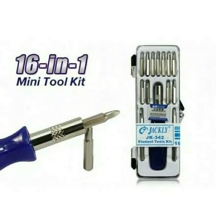 Jual COD OBENG SET 16 PCS SCREWDRIVER STUDENT TOOL KIT SET 16 IN 1