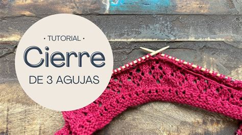 Tutorial Cierre De 3 Agujas Three Needle Bind Off Para El Catal Top