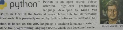 Who Is The Founder Of Python Related Python Tutorials In Hindi 01