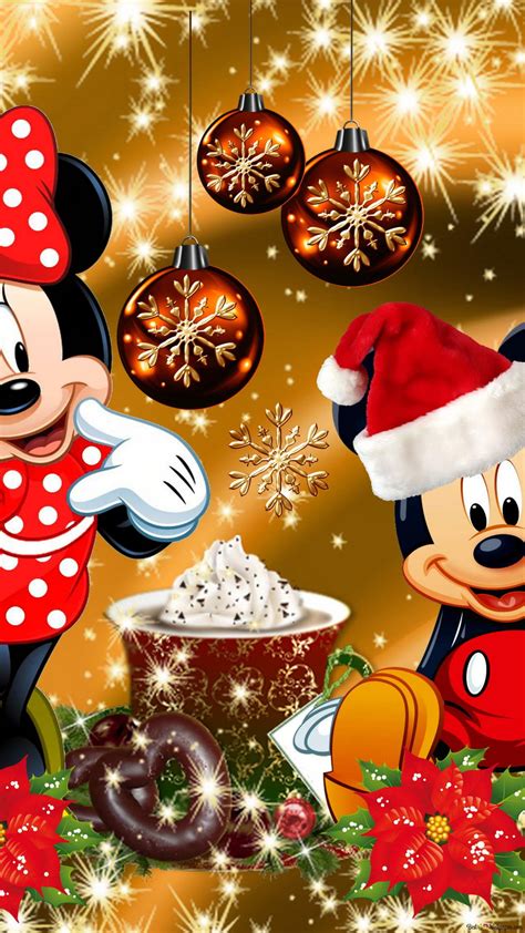 Mickeymouse & friends enjoy Christmas 2K wallpaper download