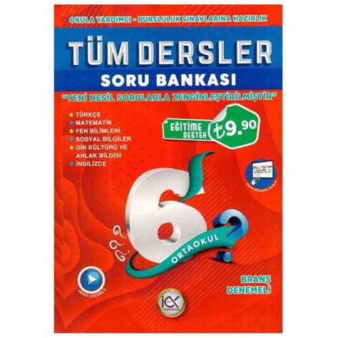 6 Sınıf Tüm Dersler Soru Bankası İlk Önce Yayıncılık Bkmkitap