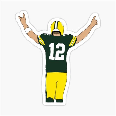 "Green Bay Packers Aaron Rodgers" Sticker for Sale by phinsup | Redbubble