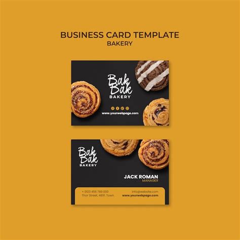 Unique Bakery Business Cards