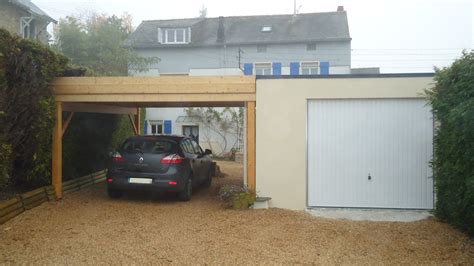 R Alisation De Garage En B Ton Enduit Avec Toit Plat Guillossou Doizon