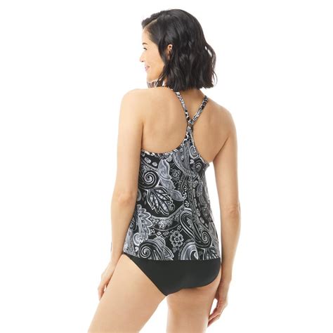 Beach House Kerry Mesh Layer Tankini Black