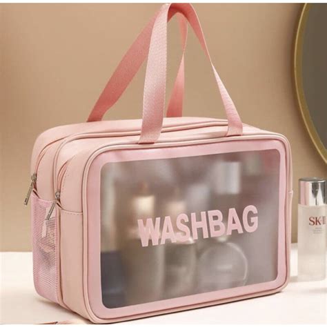 Bolsa Organizador Washbag Necessaire Transparente Impermeável Camada