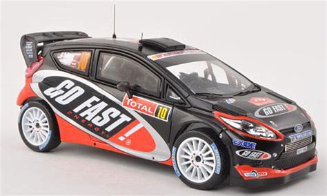 Miniature Ford Fiesta WRC 1 43 IXO WRC No 10 Go Fast Rally Monte Carlo