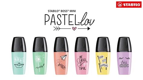 Stabilo Boss Mini Pastellove Trendy Pastel Highlighters In Six Colors