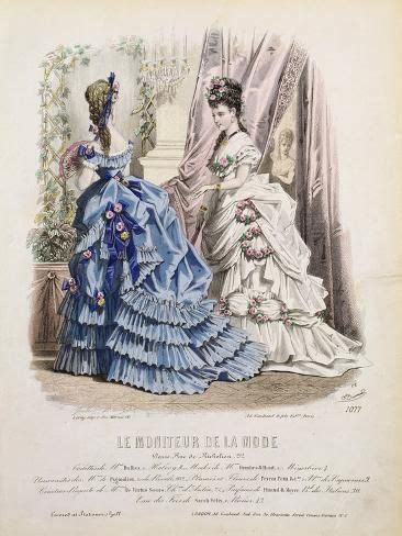 Fashion Plate From Le Moniteur De La Mode Giclee Print Art