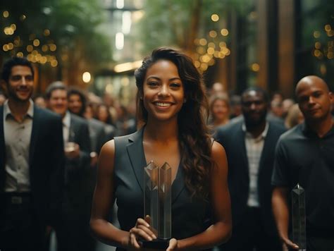 Premium Photo Photo Of Employee Recognition An Awards Ceremony Honoring Individuals Diversity