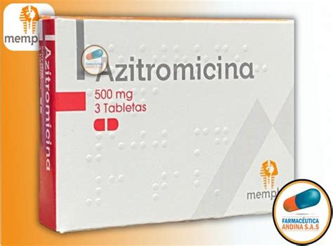 AZITROMICINA 500 MG CAJA X 3 TABLETAS MEMPHIS