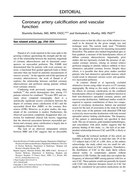 (PDF) Coronary artery calcification and vascular function - DOKUMEN.TIPS