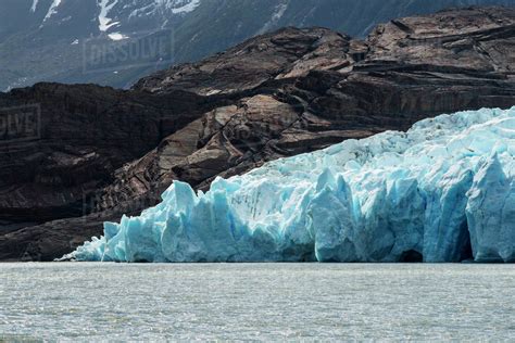 Grey Glacier and Grey Lake in Torres del Paine National Park; Torres ...