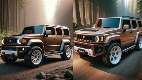 Hummer Inspired Maruti Jimny Visualizes A Fantastic 5 Door Mahindra