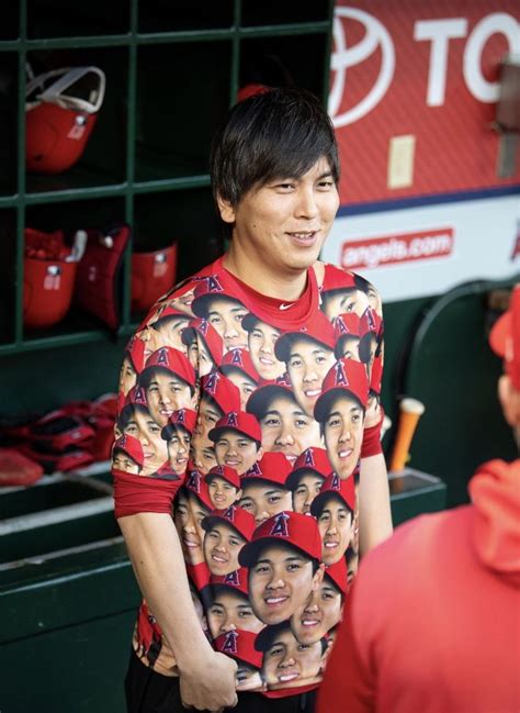 Pin On All About Shohei Ohtani Laa 2019 Men Casual Mens Tops