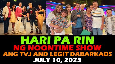 EAT BULAGA NANGUNA SA RATING ANG TVJ DABARKADS July 10 2023 TITO VIC