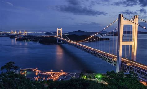 The Seto Ohashi Bridge Is An 8 Mile Bridge Which Connects The Main