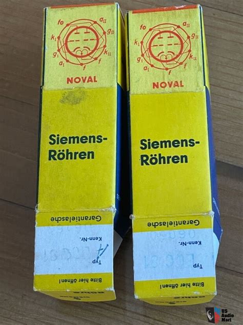 Matched Pair 1960s NOS Siemens ECC81 12AT7 Driver Tubes Shipped