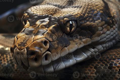 Python head closeup, created with 21875489 Stock Photo at Vecteezy