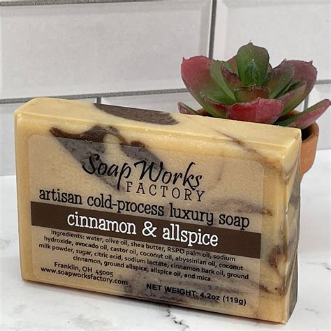 Cinnamon And Allspice Handmade Vegan Soap Soapworks Factory