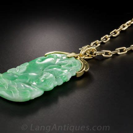 Natural Carved Jade Pendant