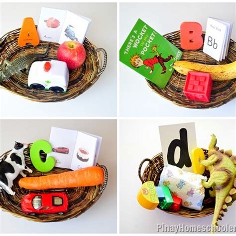 Object Baskets For Letters A To H The Pinay Homeschooler