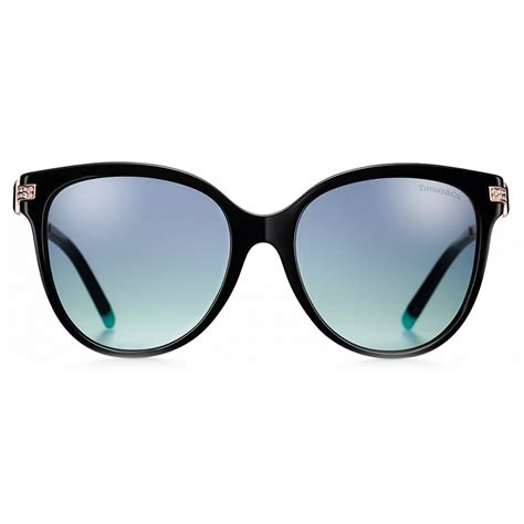 Tiffany & Co. - Pillow Sunglasses - Black Gradient Tiffany Blue ...