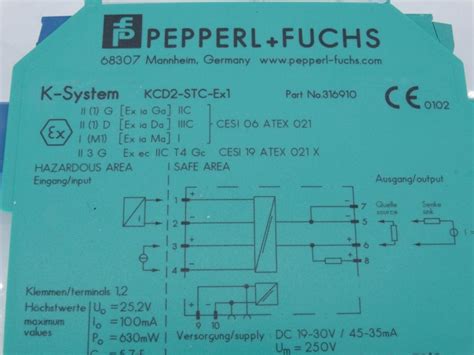 Pepperl & Fuchs KCD2-STC-EX1 Power Supply