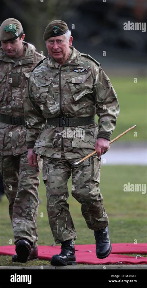 The Prince Of Wales At Bulford Camp In Salisbury During A Medal