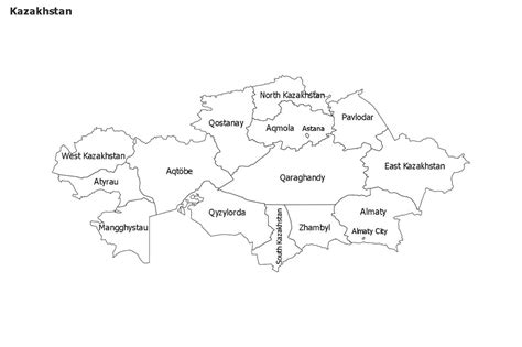 Printable Capital Of Kazakhstan Map – Free download and print for you.