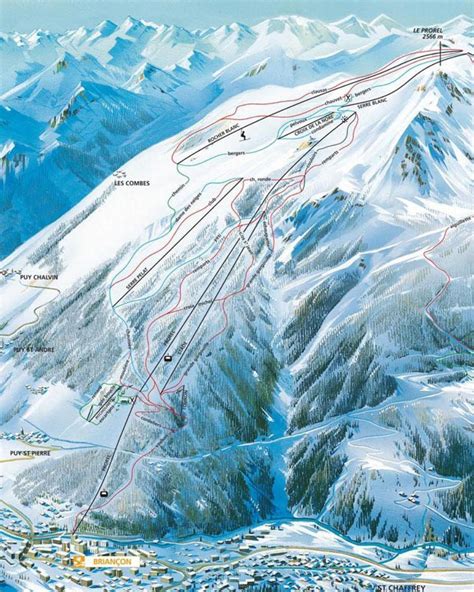 Briançon Piste Map | J2Ski