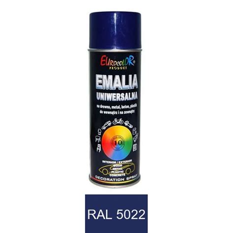 Eurocolor Granatowy Po Ysk Spray Ml Farba Akrylowa Uniwersalna Ral