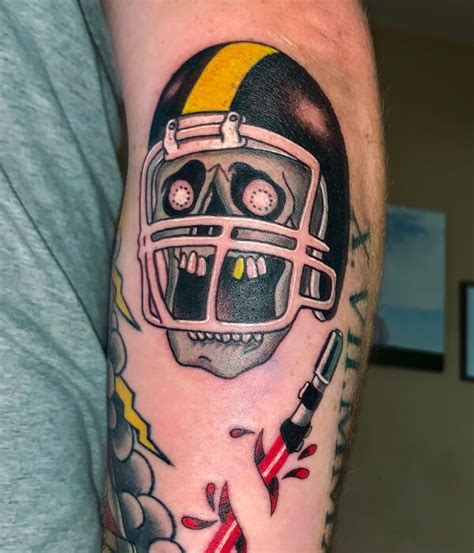 Football Helmet Tattoo Designs