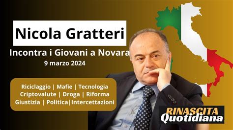 Nicola Gratteri Novara Il Procuratore Incontra I Giovani