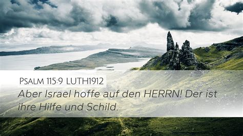 Psalm 115 9 LUTH1912 Desktop Wallpaper Aber Israel Hoffe Auf Den