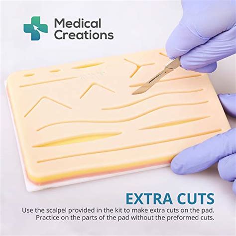 Medical Creations Kit d entraînement à la suture avec guide de