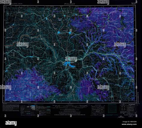 Pullman washington state map hi-res stock photography and images - Alamy