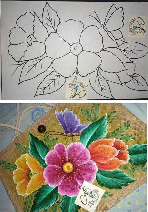 Pin De Joelma Duarte Em Pintura Em Tecido De Flores Padrões Para Pintura Pintura Em Tecido