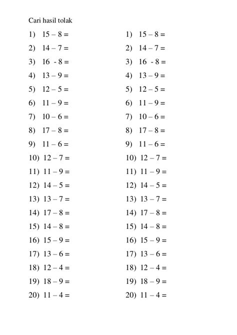 Latihan Matematik Tahun 2 Nombor Hingga 1000 Soalan Bahagi Tahun 2 Riset