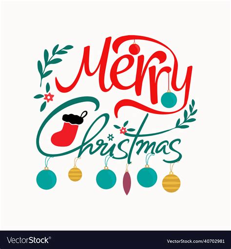 Merry Christmas T Shirt Design Image Royalty Free Vector