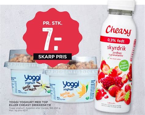 Yoggi Yoghurt Appelsin Med M Sli Top Tilbud Hos Meny