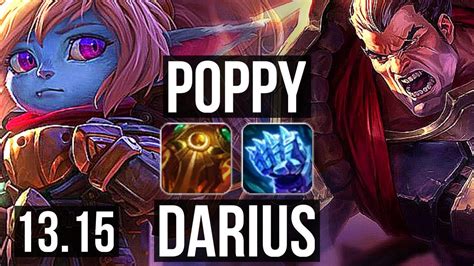 Poppy Vs Darius Top 6 1 5 1 7m Mastery 300 Games Kr Master