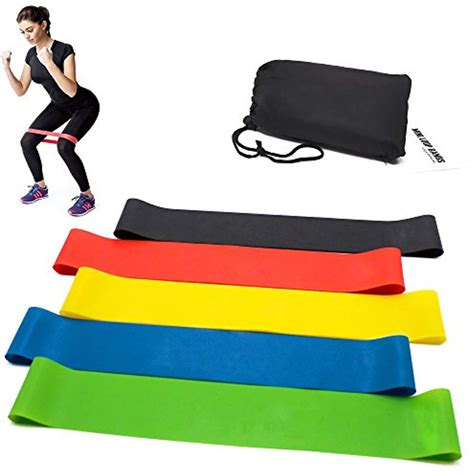 Waitingu Set Of Exercise Loops Resistance Bands Exercise Bands