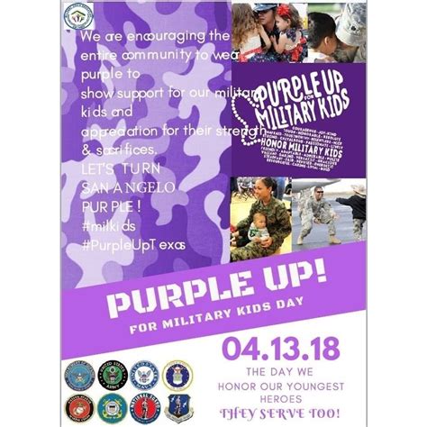 Purple Up For Military Kids Day