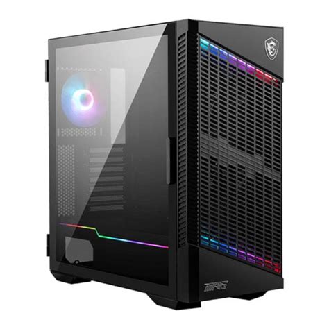 MSI MPG VELOX 100P AIRFLOW Black Mid Tower Tempered Glass PC Gaming