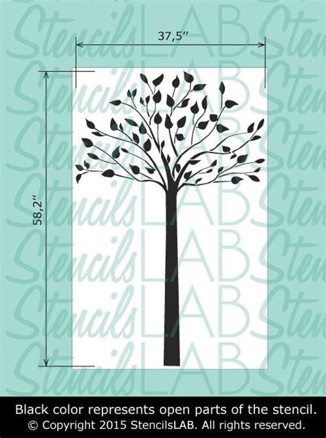 Large Tree Wall Stencil - Large Wall Stencil - Tree Wall Stencils ...