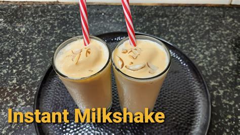 Instant Milkshake Butterscotch Milkshake Summer Milkshake Recipe In