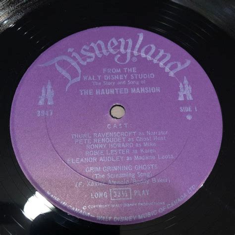 Walt Disney Studio – The Story And Song From The Haunted Mansion ...