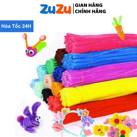 Bó 100 Sợi Kẽm Nhung Đủ Màu Trang Trí Đồ Handmade Cao Cấp Shopee Việt Nam