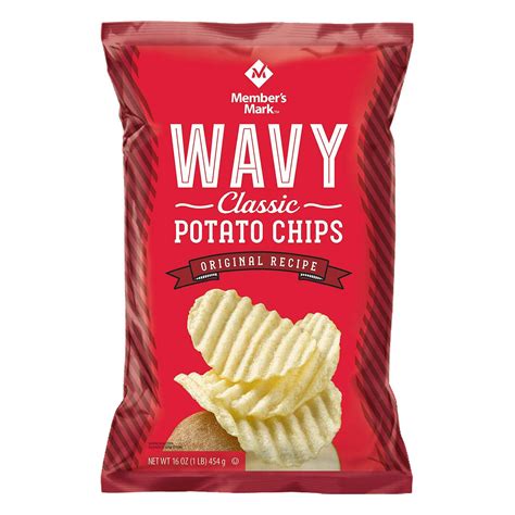 Members Mark Wavy Potato Chips 16 Ounce